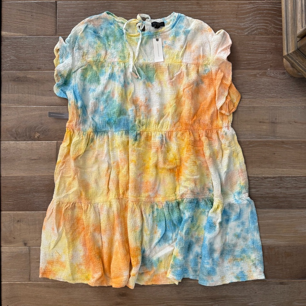 NWT Anthropologie Current Air Oversized Tie Dye Dress